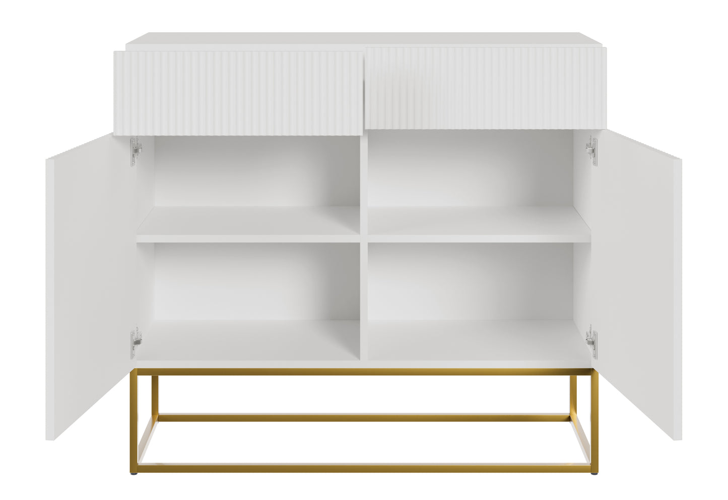 Kumode Velda  100/90/38 cm balts/zelts - N1 Home