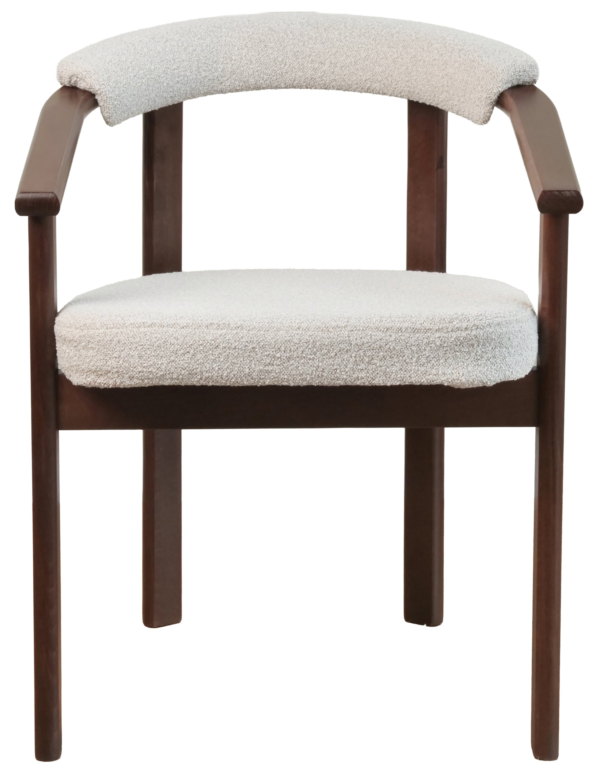 Krēsls Finis 73/56/55 cm gaišs valrieksts/bēšs buklē - N1 Home