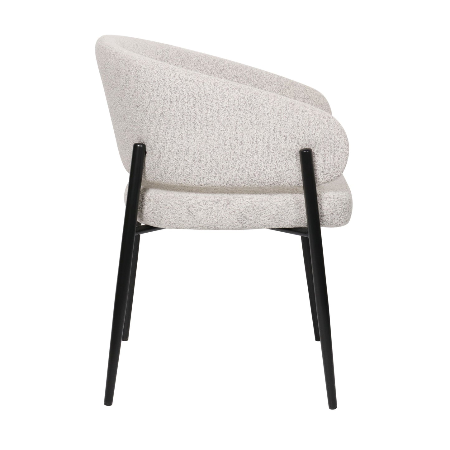 Krēsls Resil 82/57/58 cm pelēks-bēšs bukle - N1 Home