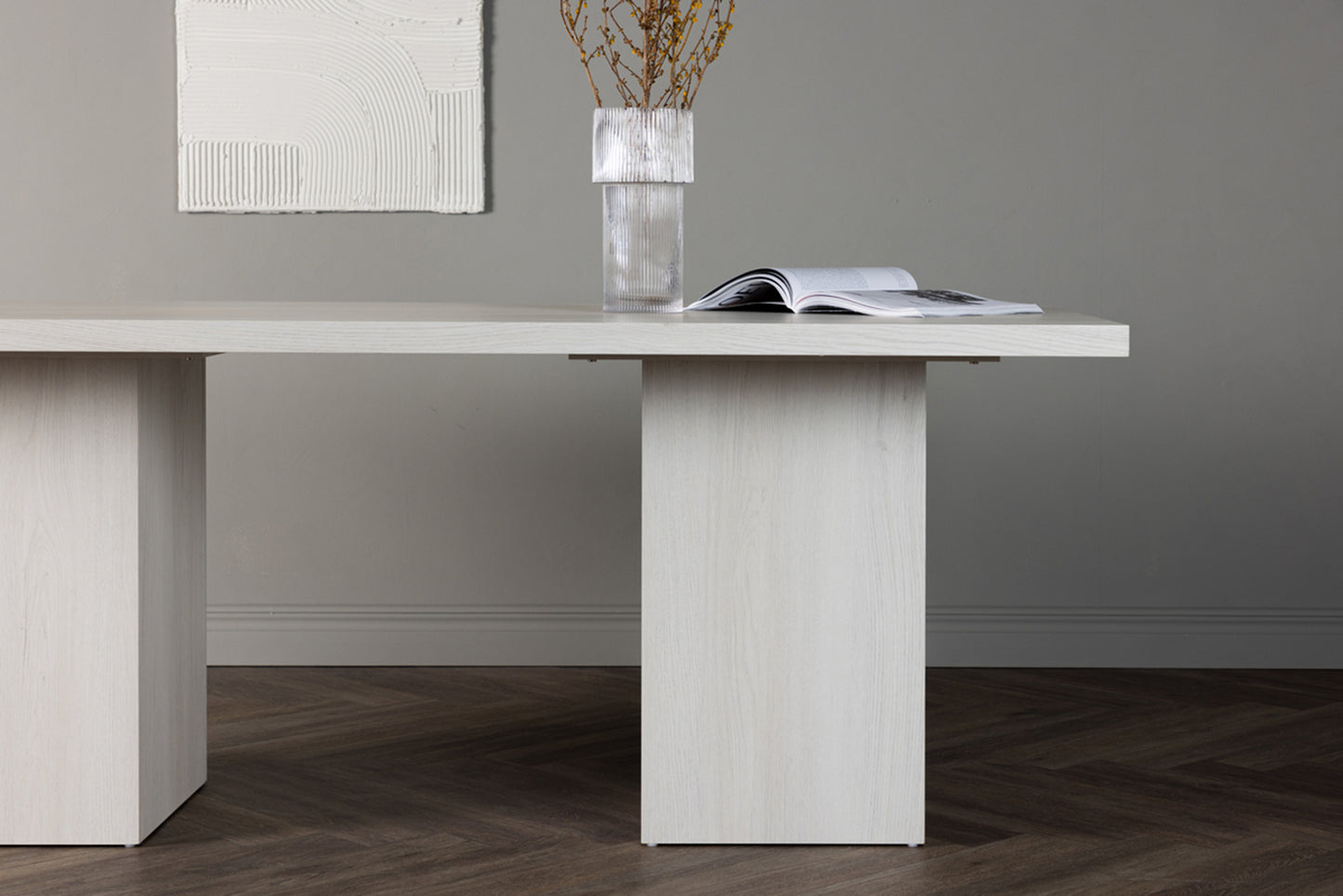 Galds Olgina 75/200/71 cm bēšs ozols - N1 Home