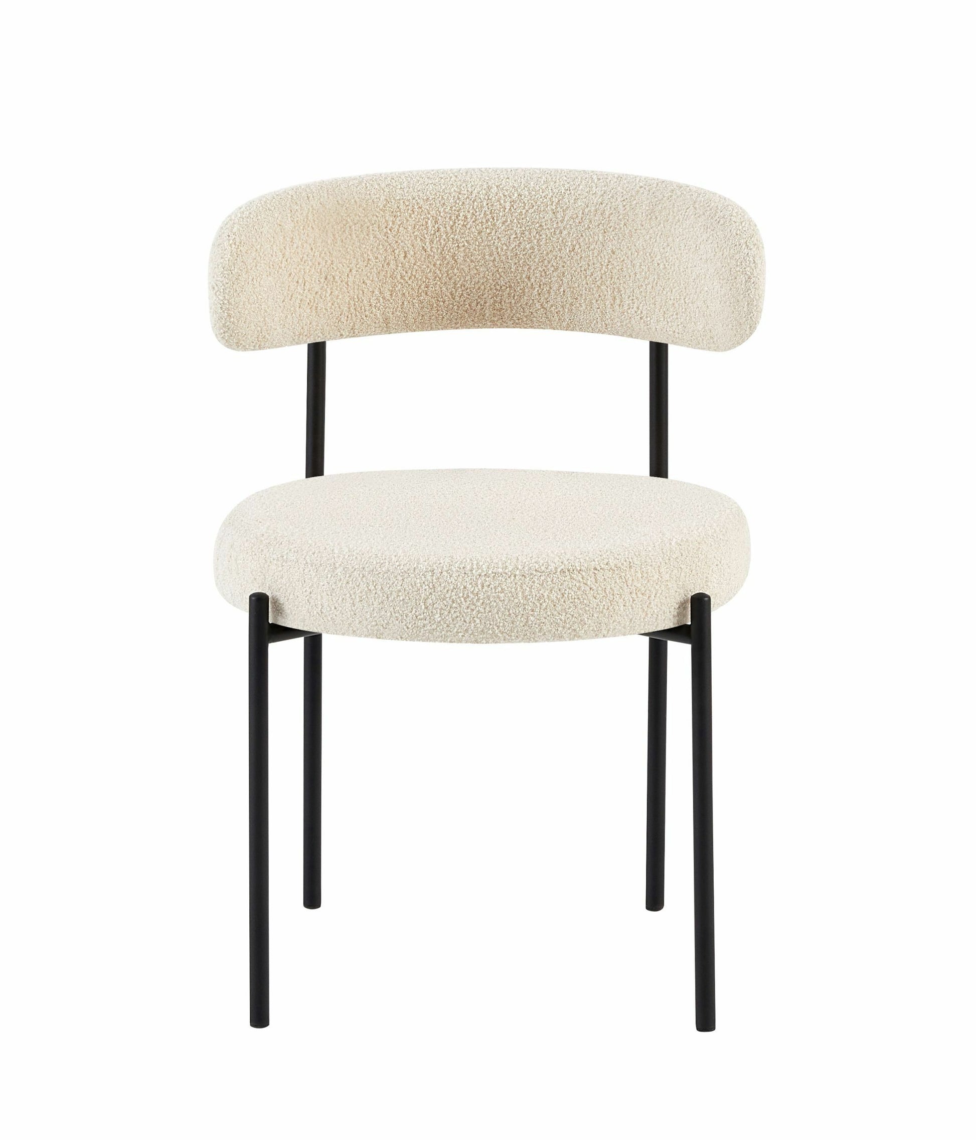 Krēsls Femisa 77/50/55 cm gaiši bēšs bukle - N1 Home