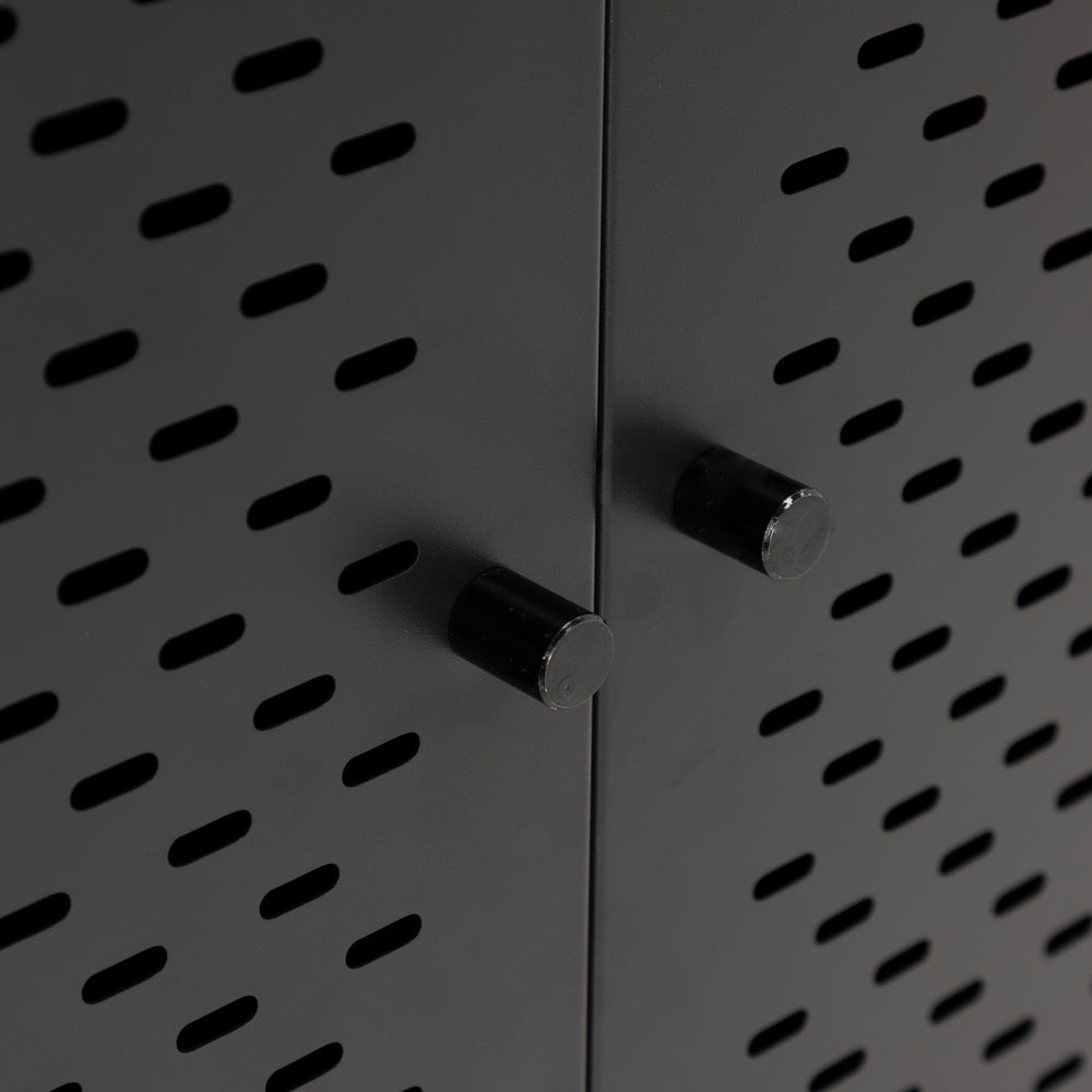 Metāla kumode Ronda 80/160/40 cm melns