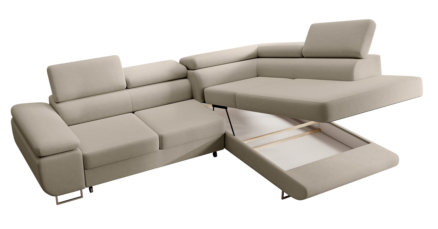 Dīvāns Steva 90/275/203 cm Castel 80 - N1 Home