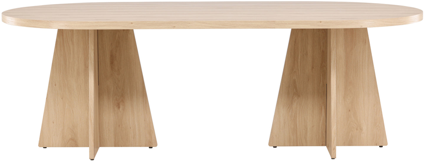 Galds Quish 75/230/115 cm balts ozols - N1 Home