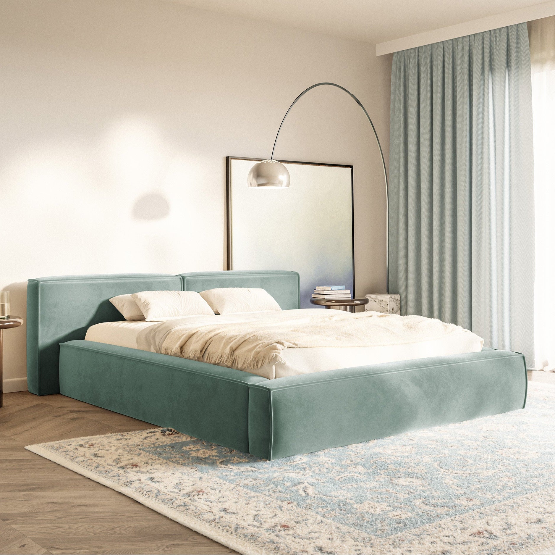 Gulta Tilas low 140/160/180/200x200 cm Bluvel 74 - N1 Home