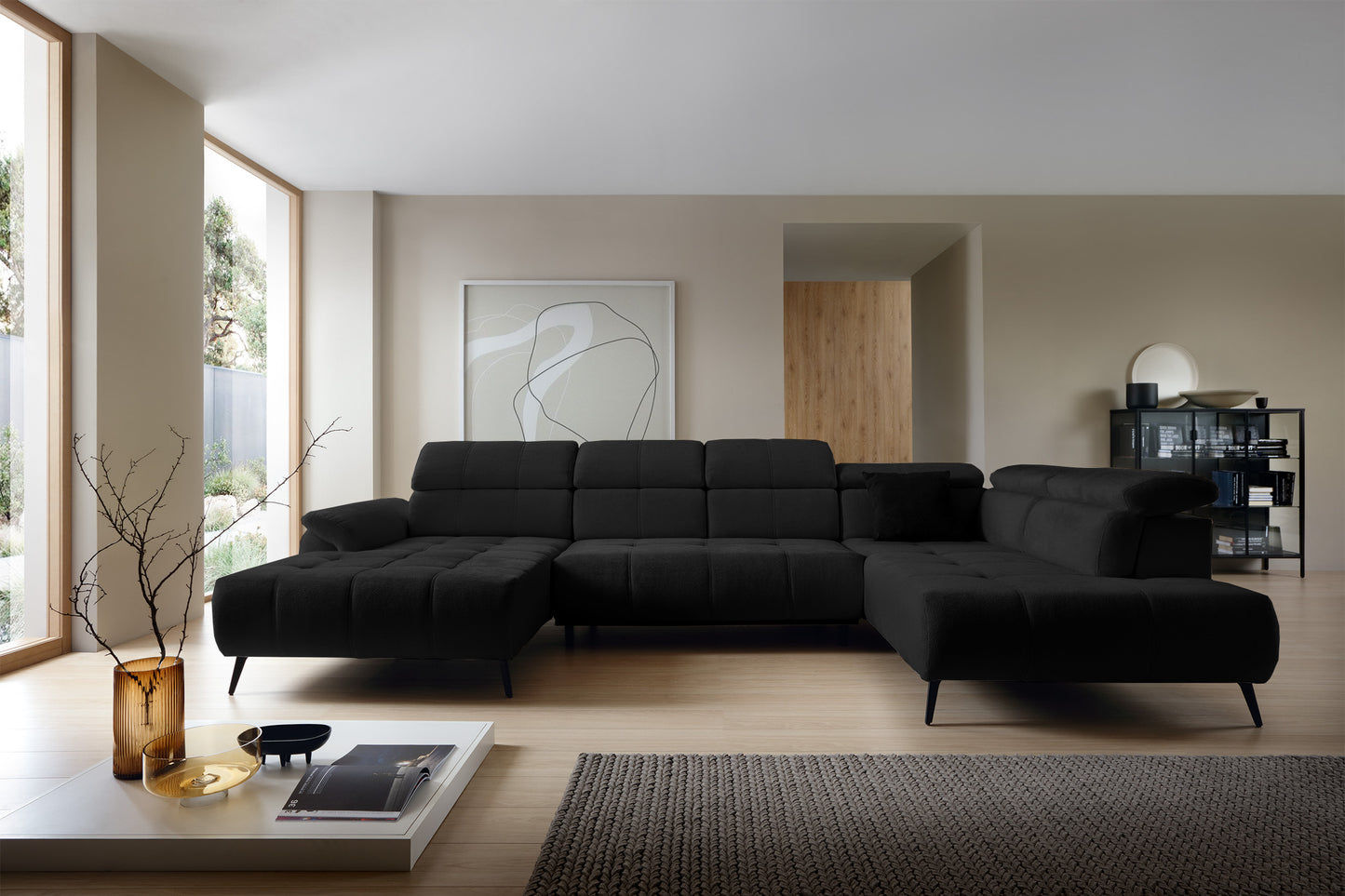 Dīvāns Matio U 98/375/208 cm Aphrodite 23 - N1 Home