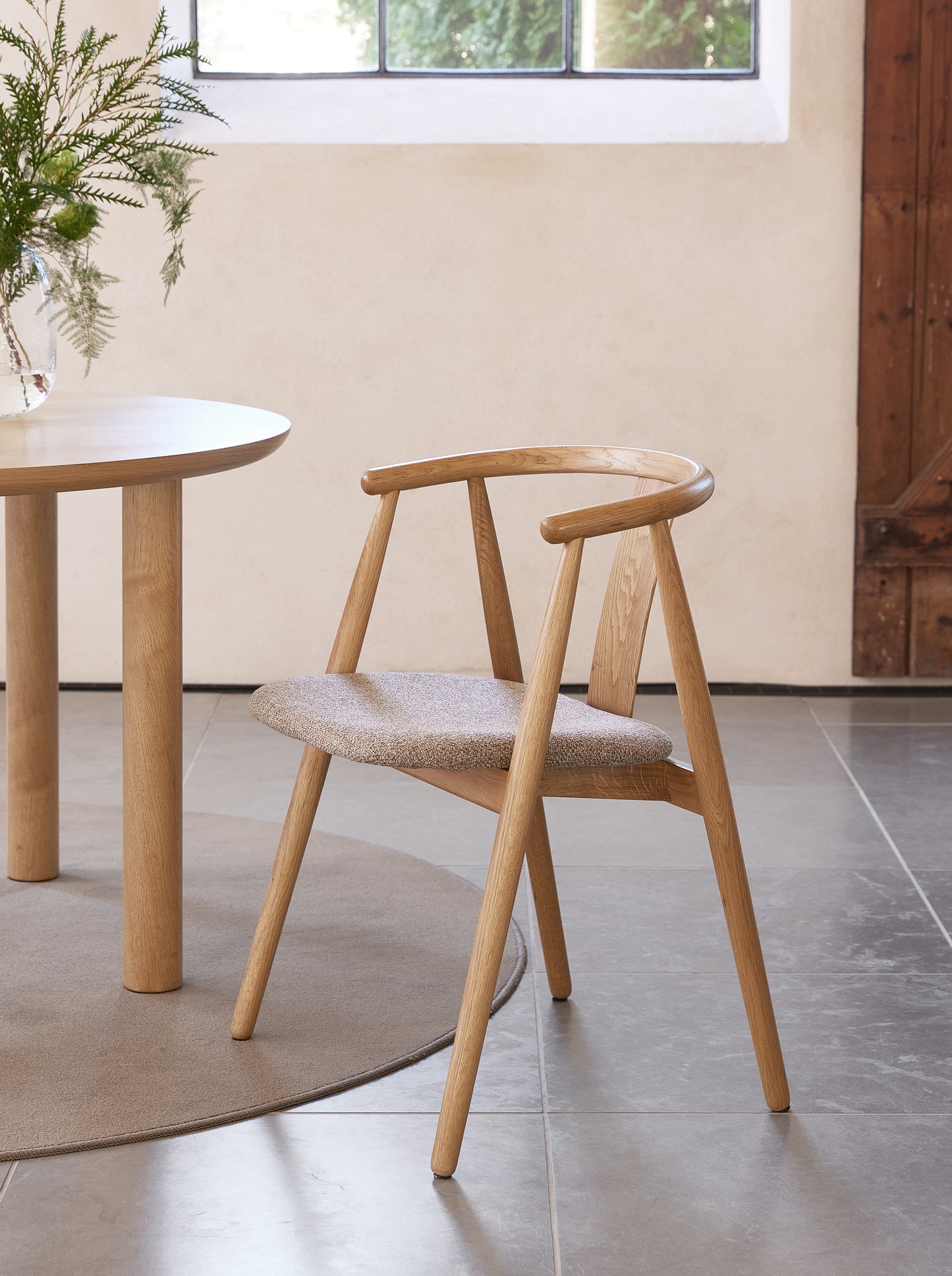 Krēsls Dabise 76/59/52 cm melns/brūns - N1 Home