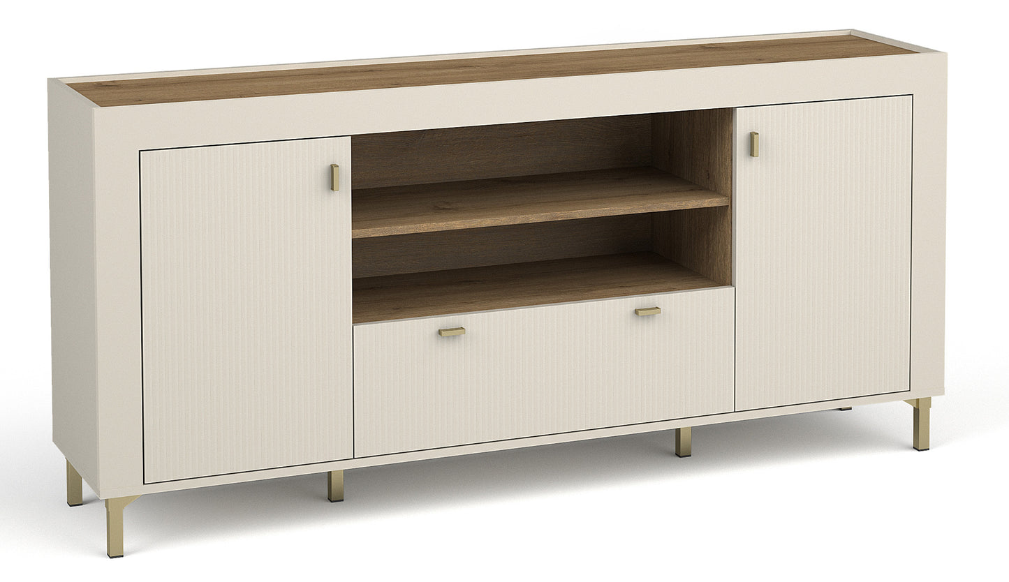 Kumode Lamos 170/77/38 cm bēšs/zelts