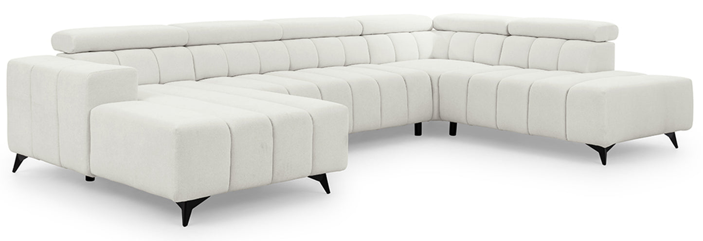 Dīvāns Roggus U 79/356/234 cm Sicuro 60 - N1 Home