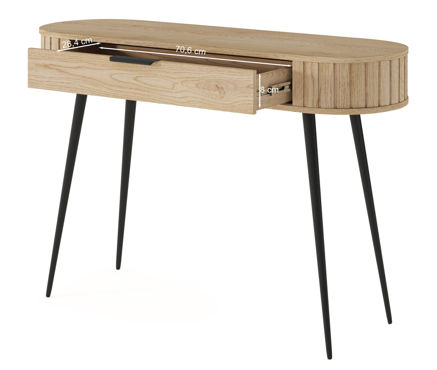 Konsole Lavas 75/180/90 cm Kremonas ozols