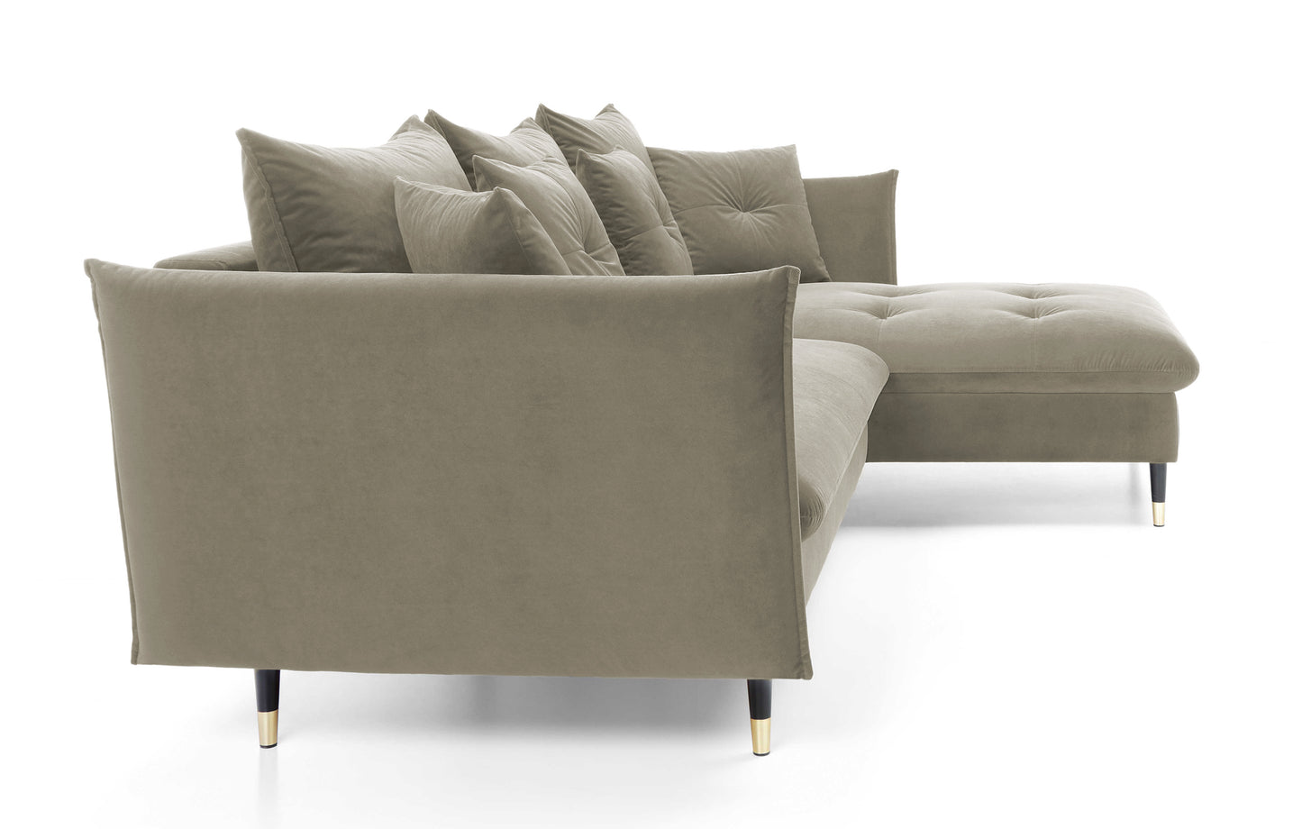 Dīvāns Bazlam 91/258/167 cm Matt Velvet 09 - N1 Home