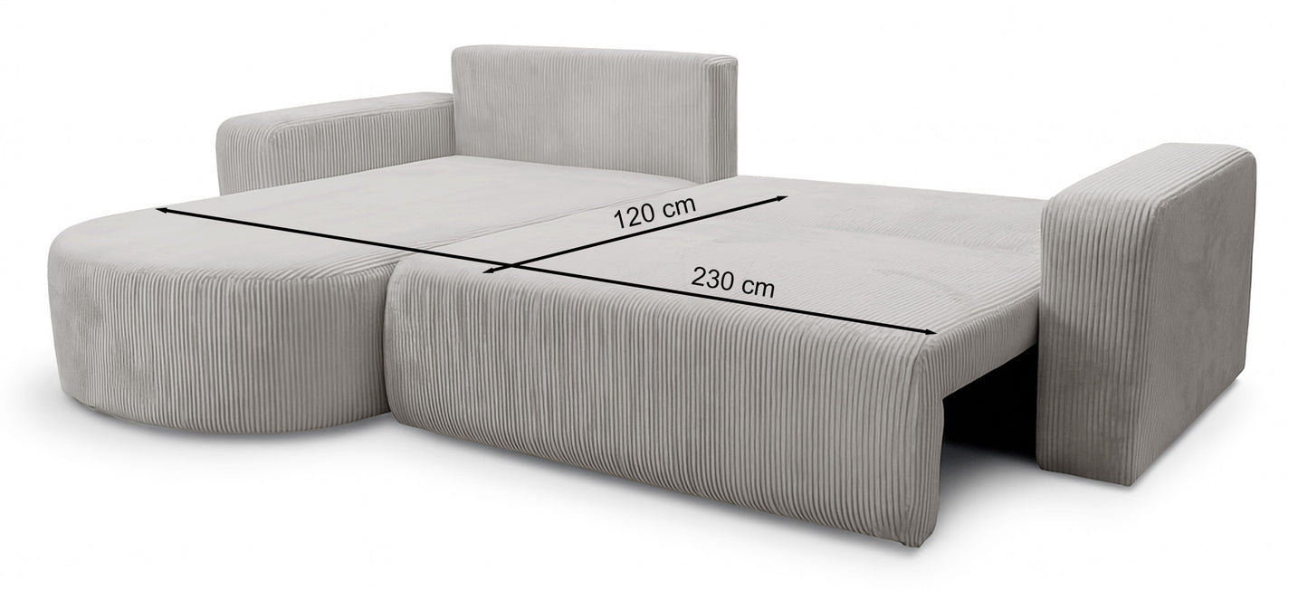 Dīvāns Teos 85/275/170 cm Poso 100 - N1 Home