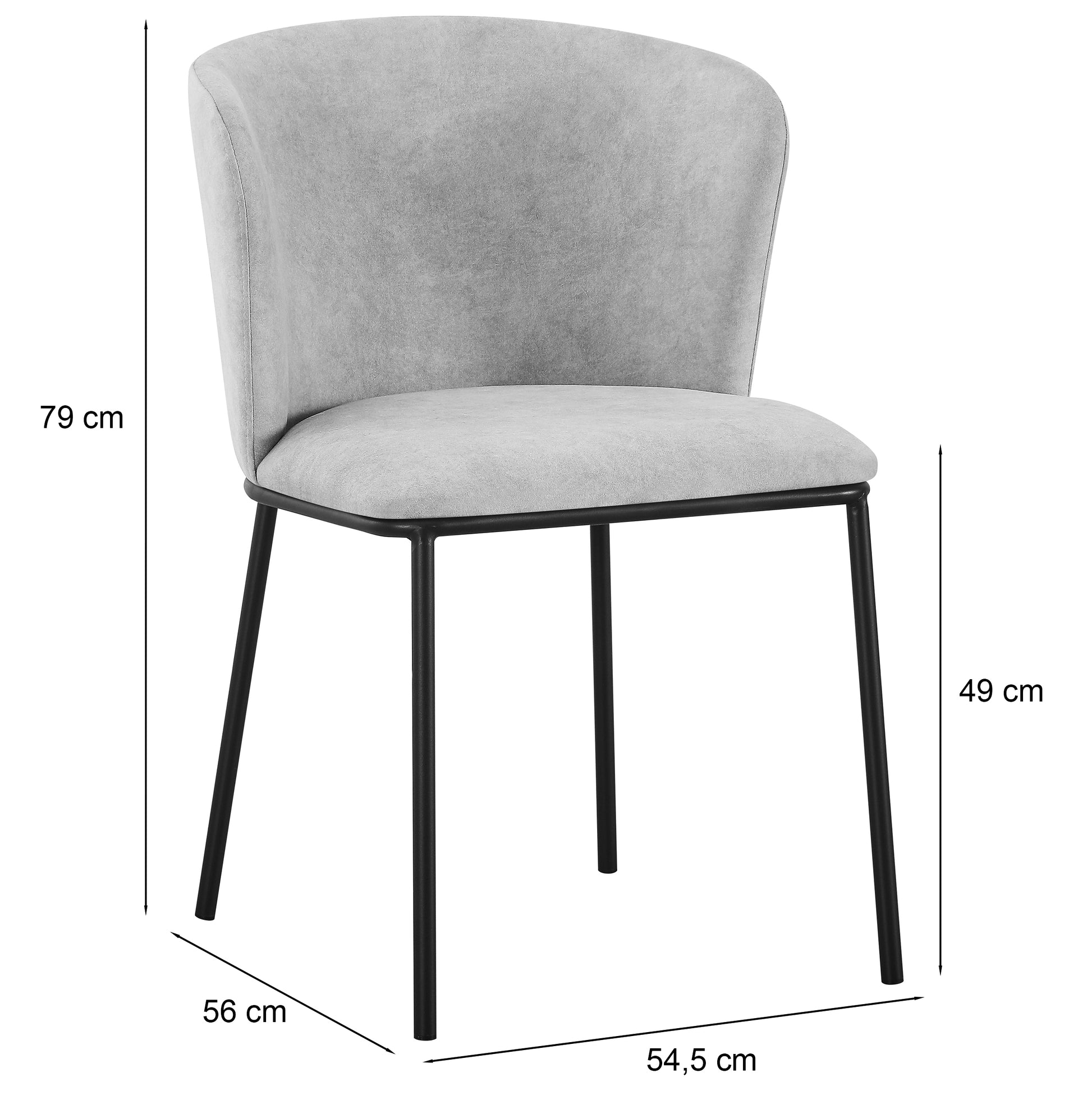 Krēsls Carb 79/54/56 cm salvija - N1 Home