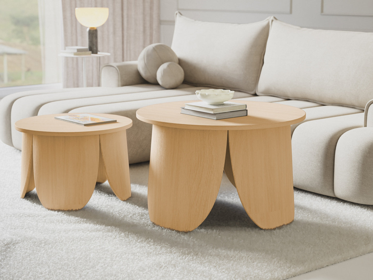 Kafijas galdiņš Vivia 50/80/80 cm ozols - N1 Home