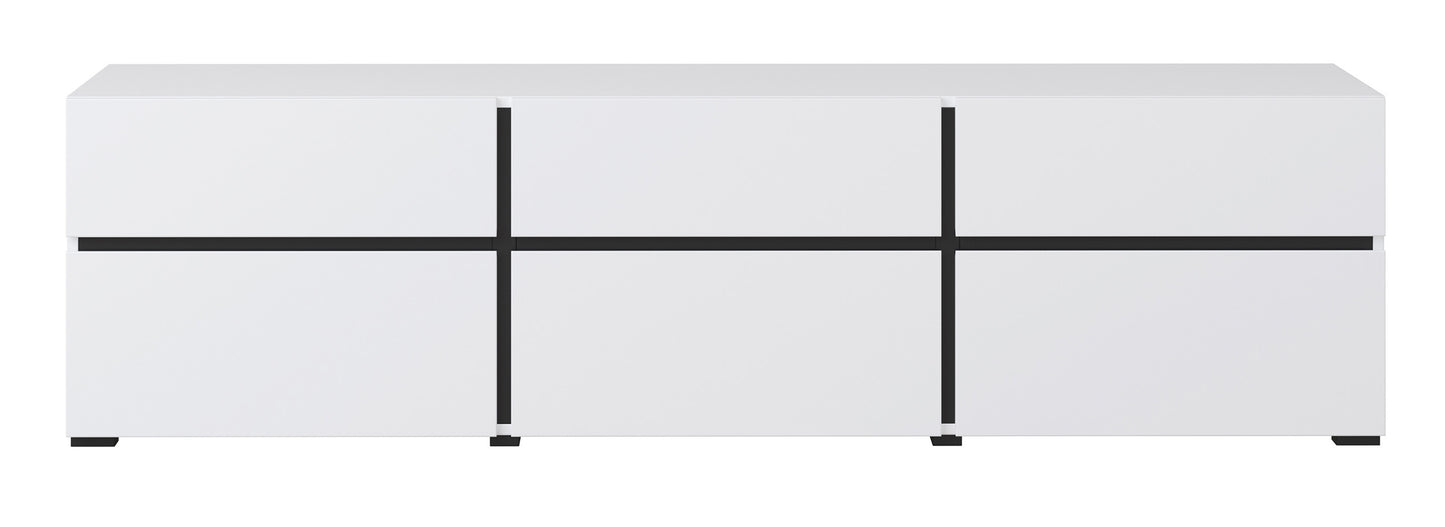 Kumode Kruzat 180/48/40 cm balts