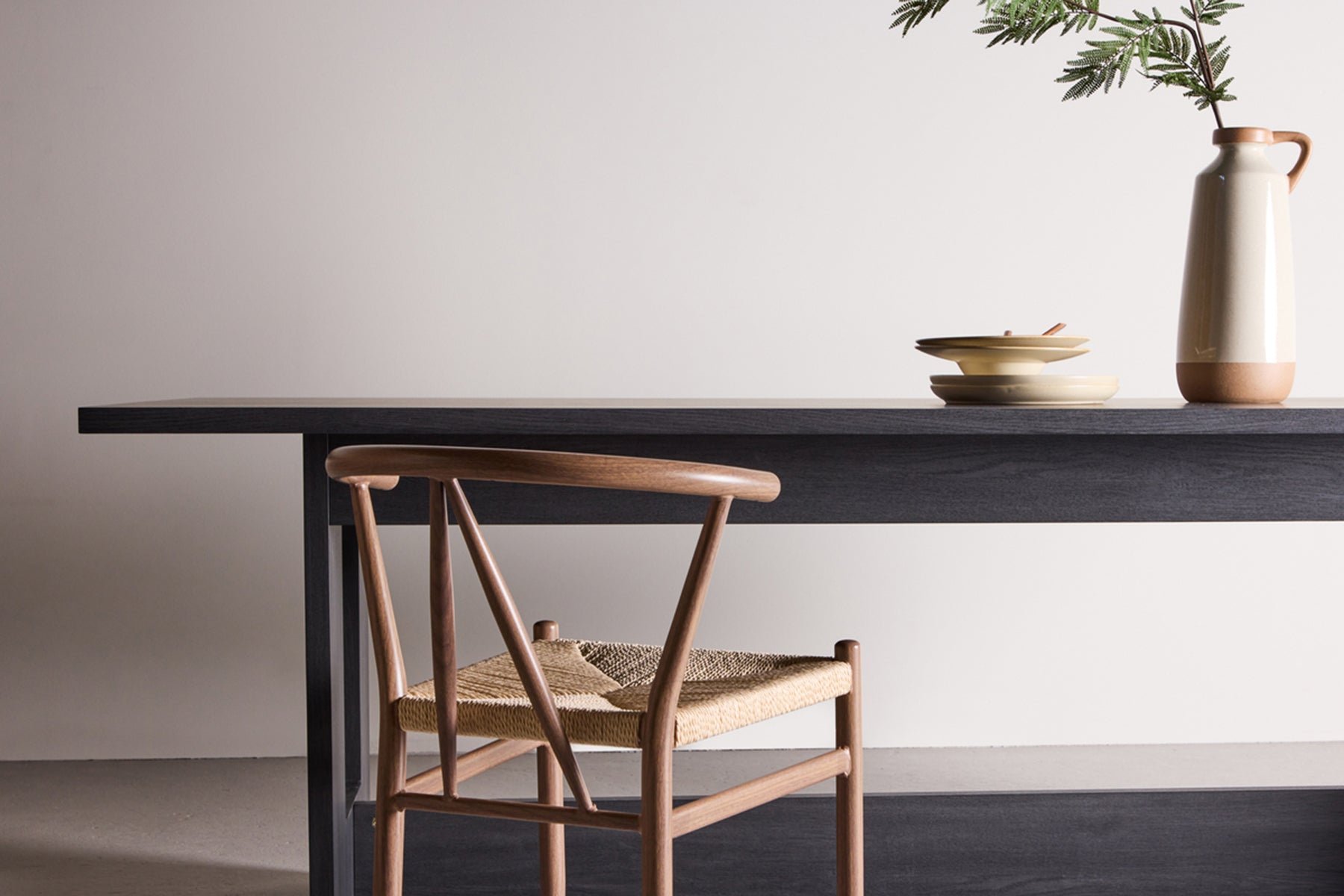 Galds Nores 235/75/100 cm melns ozols - N1 Home