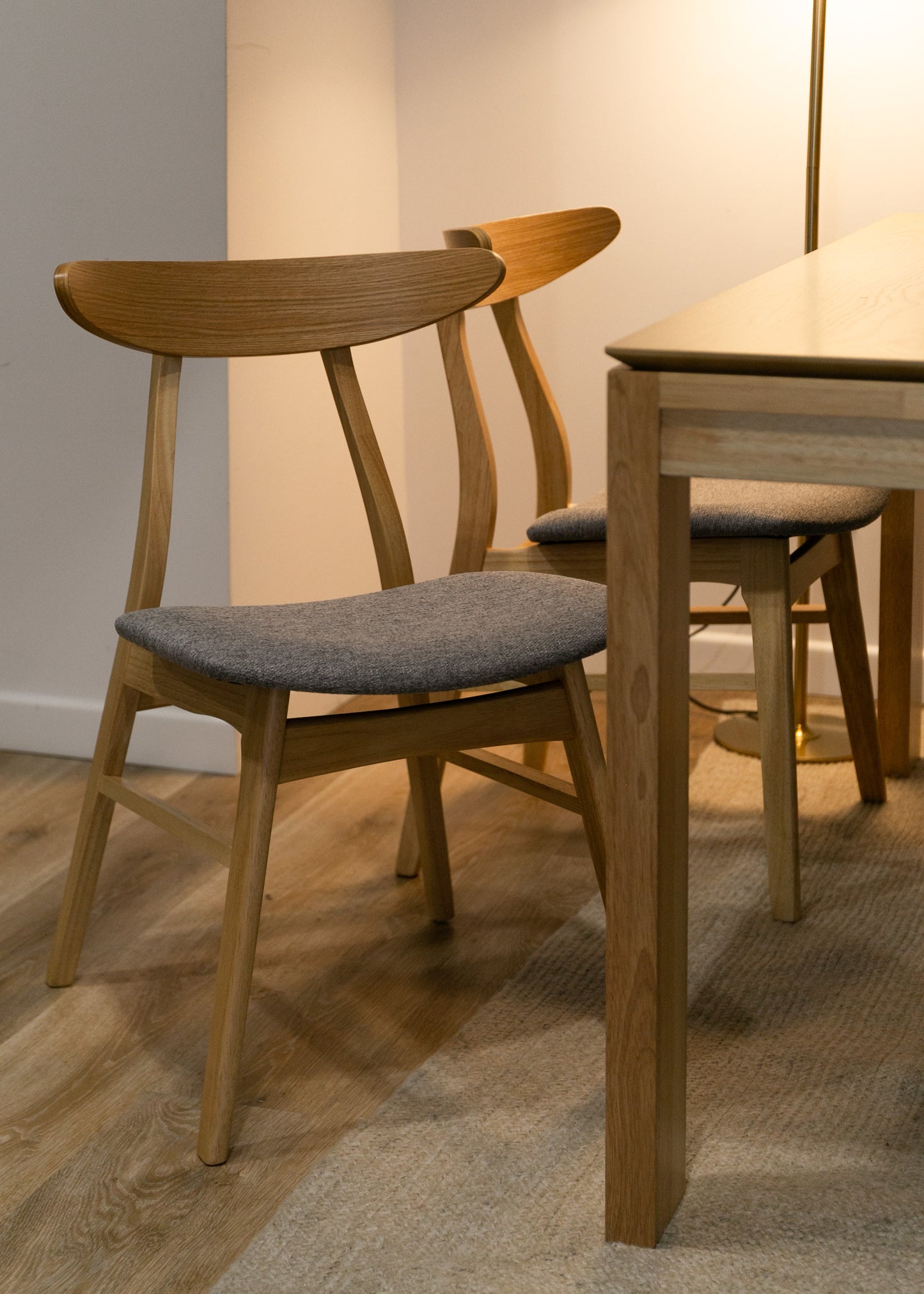 Krēsls Gudli 77/49/52 cm pelēks/ozols - N1 Home