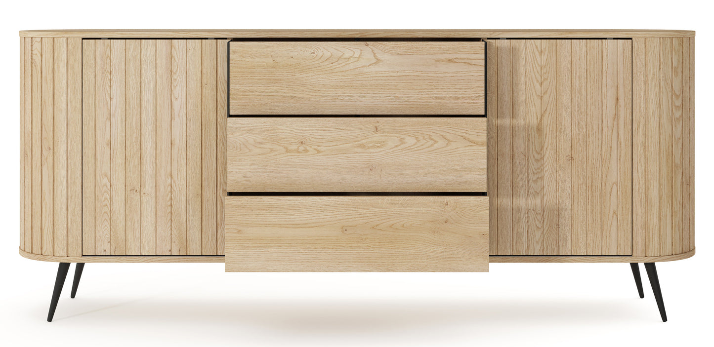 Kumode Lavas 196/81/40 cm Kremonas ozols