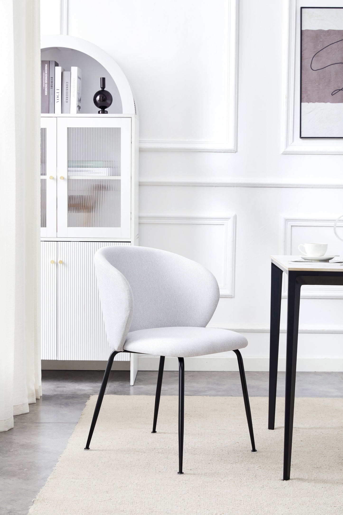 Krēsls Meali 77,5/44/49 cm sudrabs - N1 Home