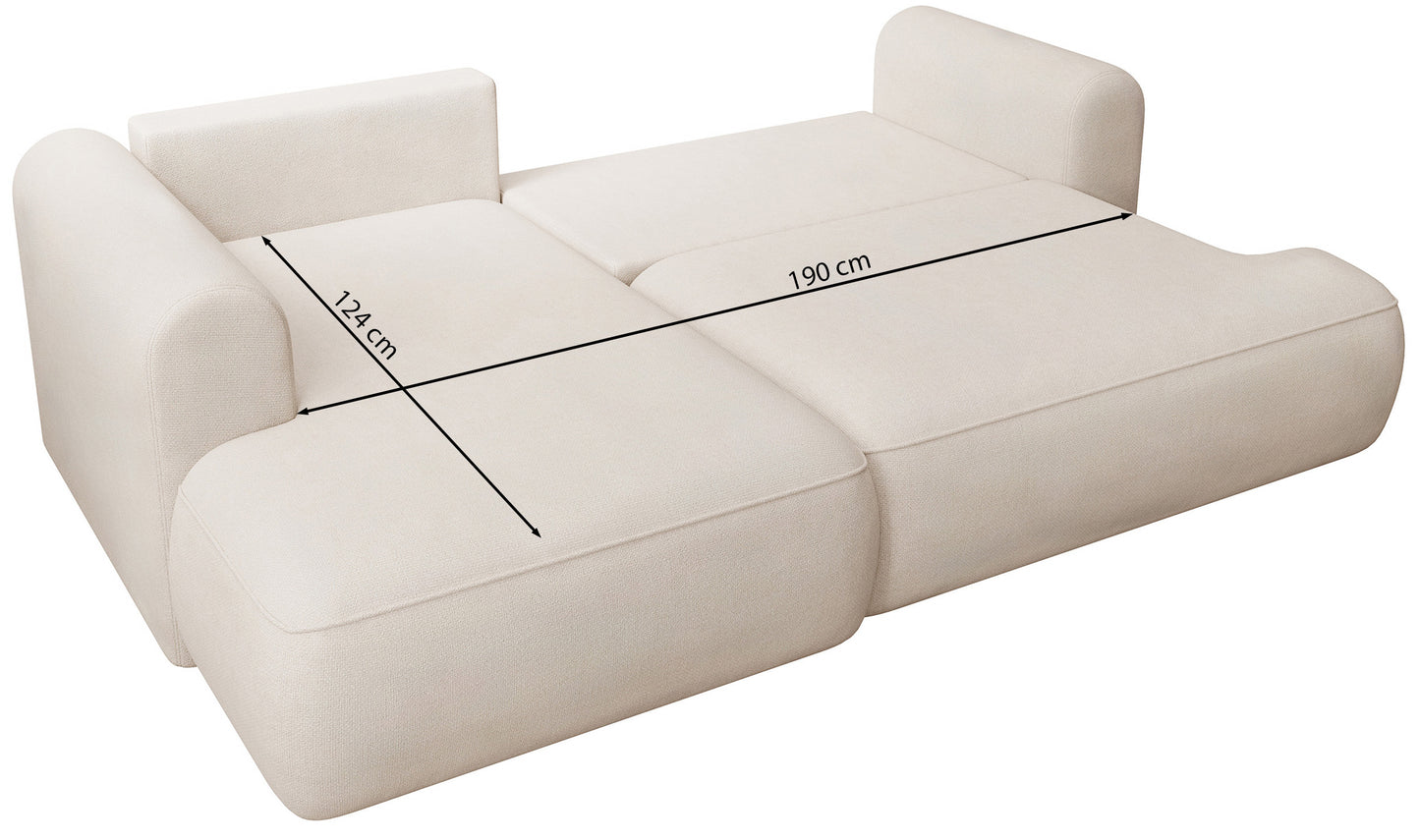 Dīvāns Ovors mini 239/93/156 cm Storm 34 - N1 Home