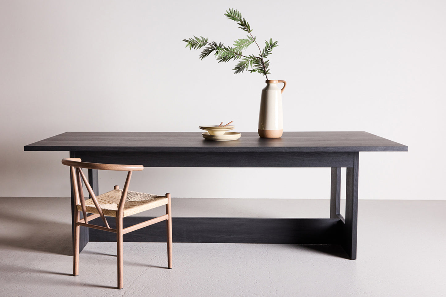 Galds Nores 235/75/100 cm melns ozols - N1 Home