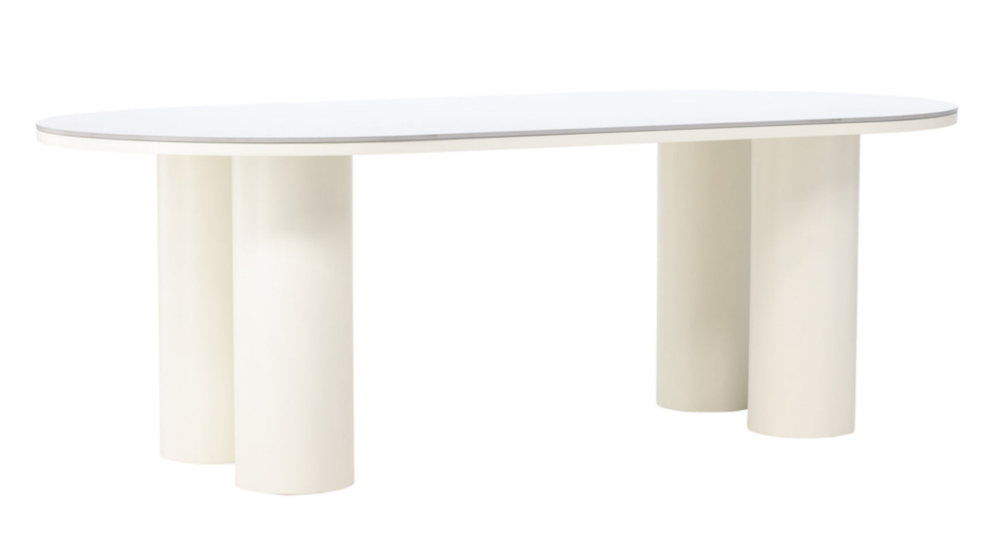 Galds Adula 74/220/110 cm balts - N1 Home