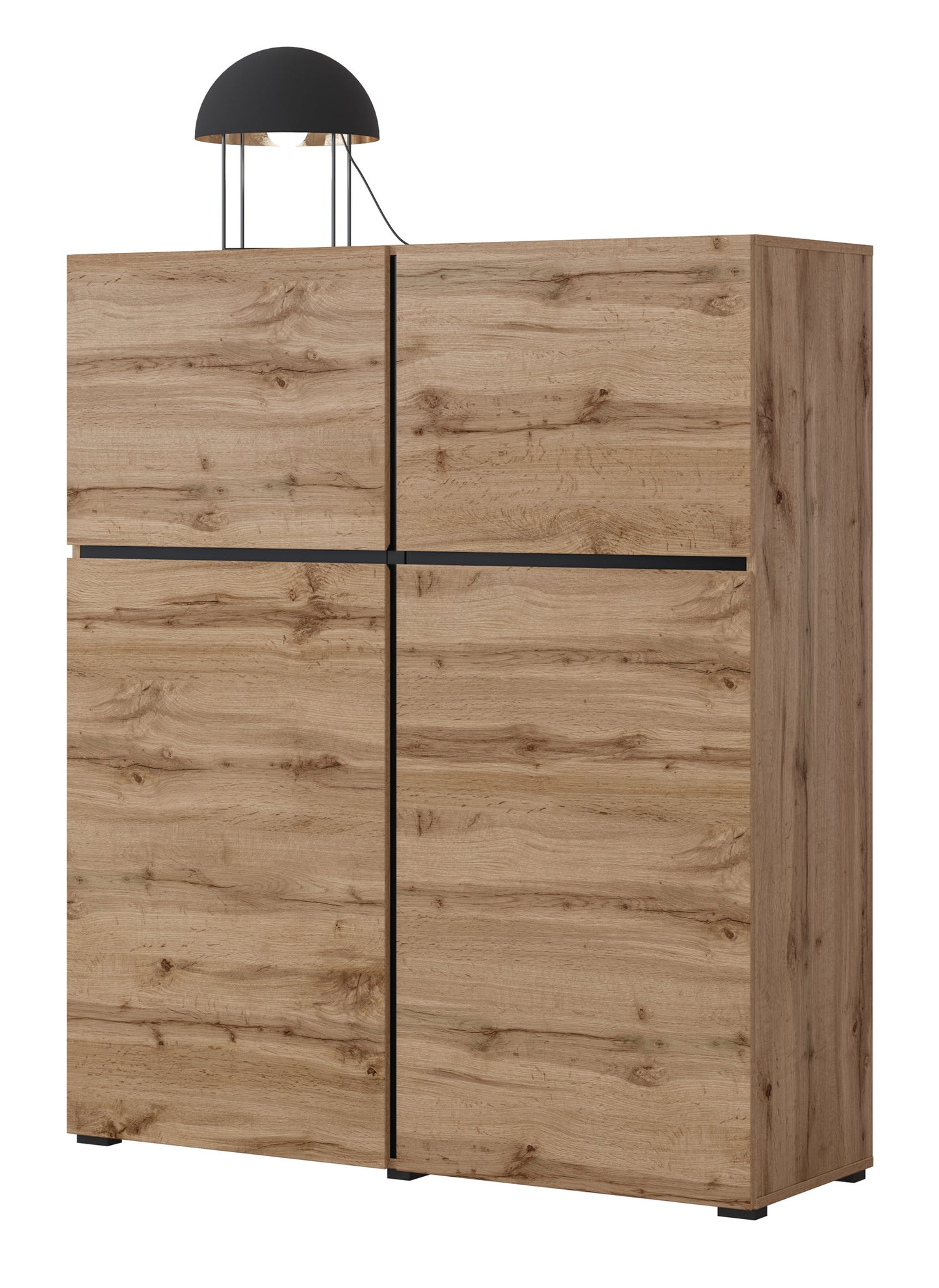 Kumode Kruzat 119/139/40 cm Votan ozols