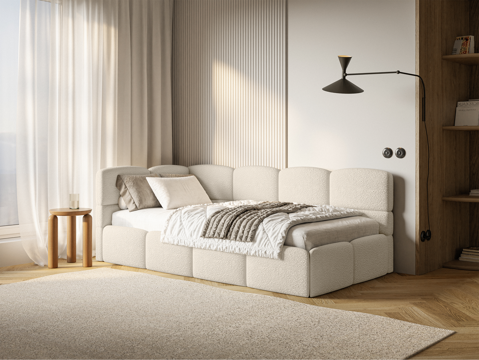 Gulta ar matraci Clod 220/88/110 cm Legend 02 - N1 Home