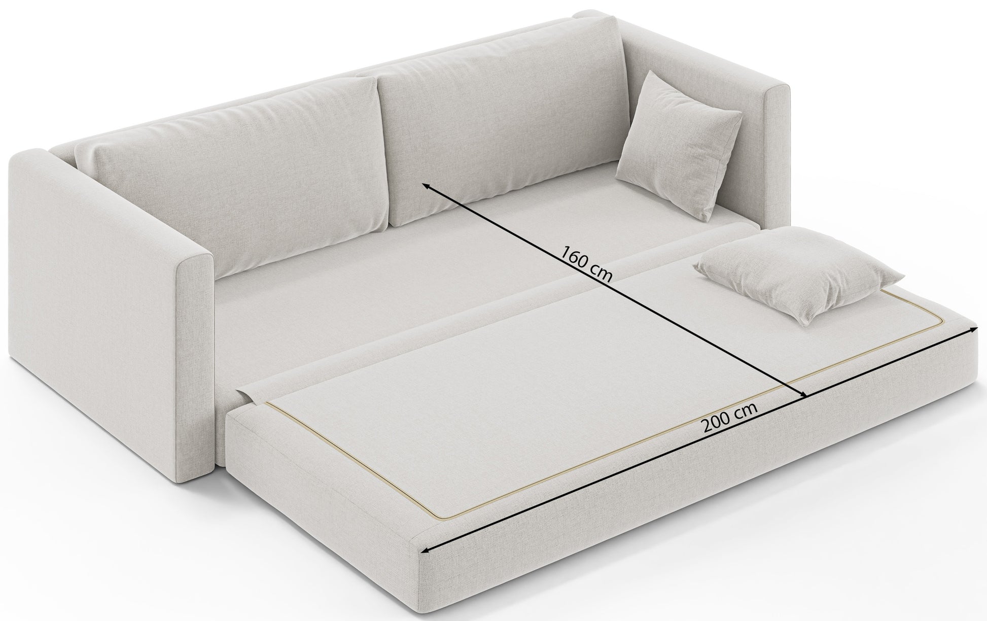 Dīvāns Evolia 160/200/42 cm Verita 09 - N1 Home