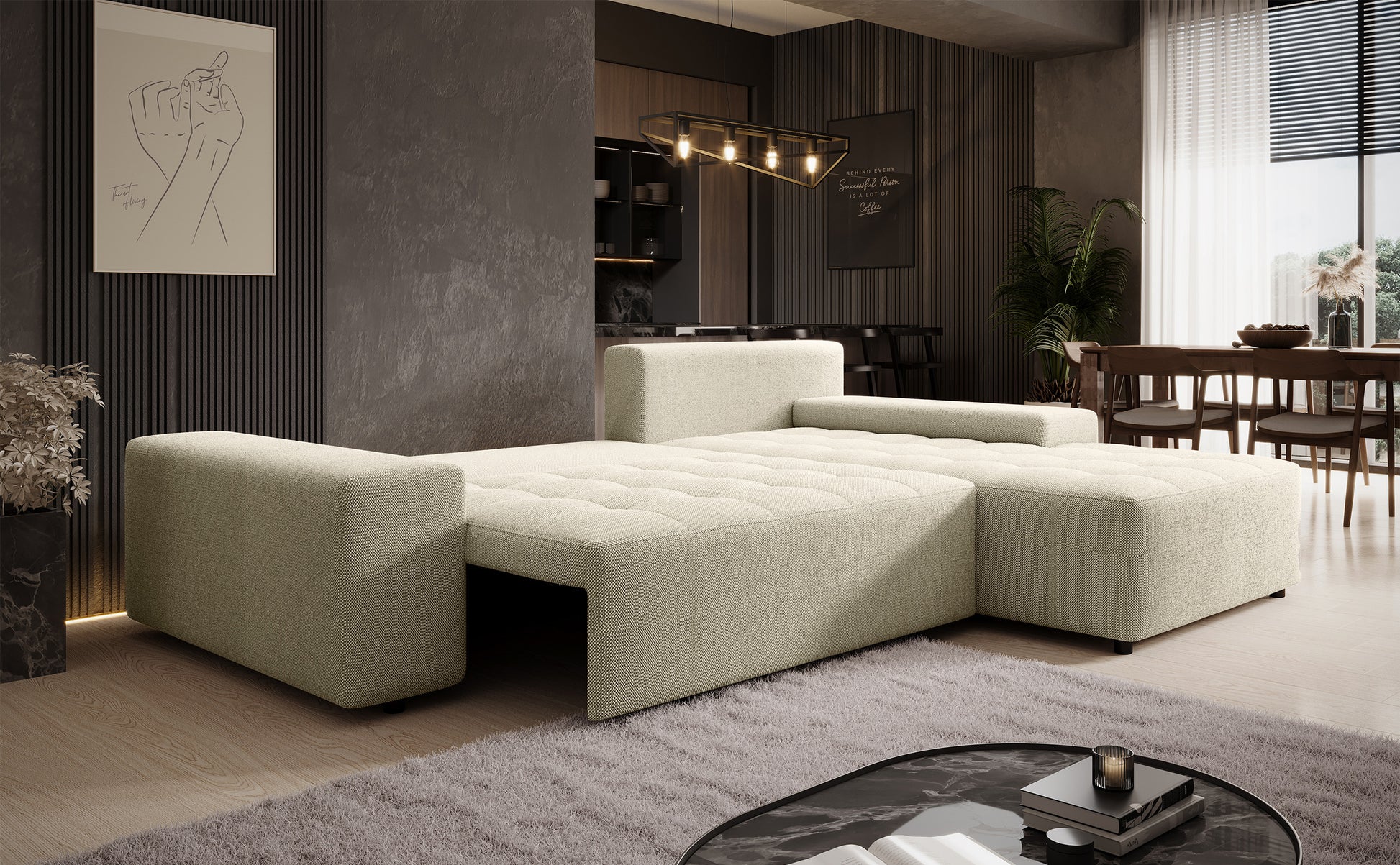 Dīvāns Nalura 268/88/184 cm Aragon 03 - N1 Home