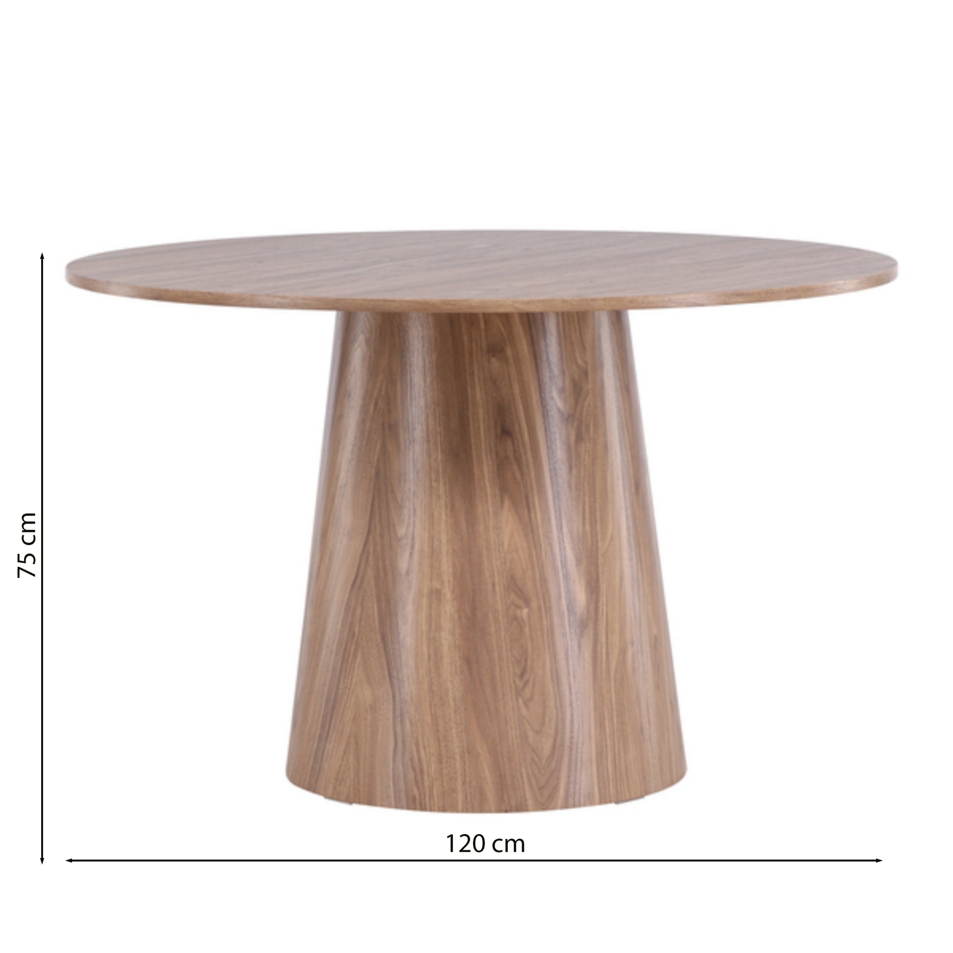 Galds Agrer 75/120/120 cm dabīgs - N1 Home