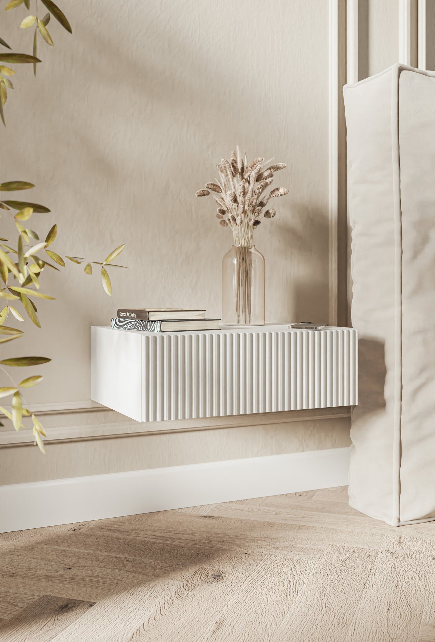 Naktsskapis Velda 50/17/35 cm balts