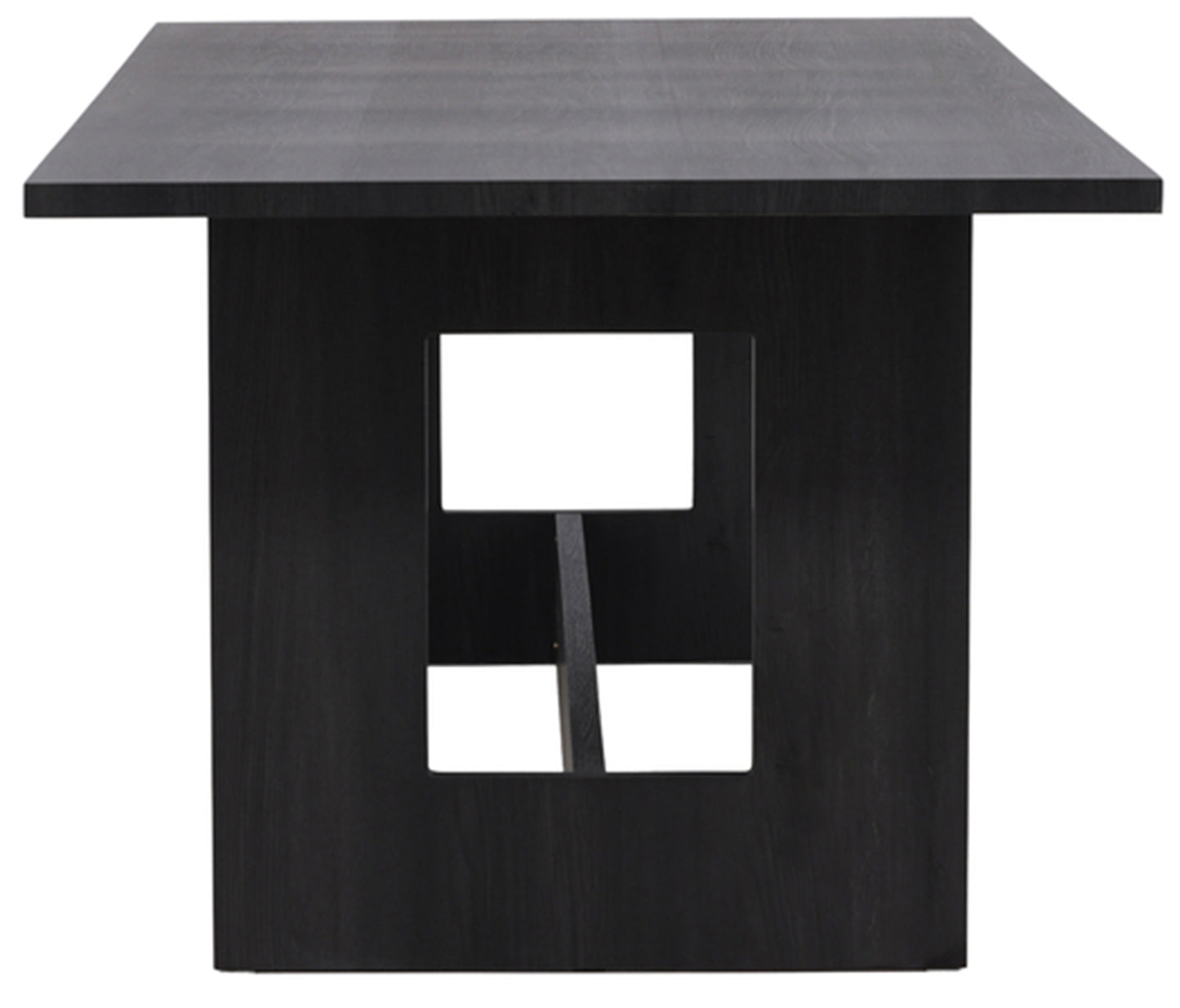 Galds Nores 235/75/100 cm melns ozols - N1 Home