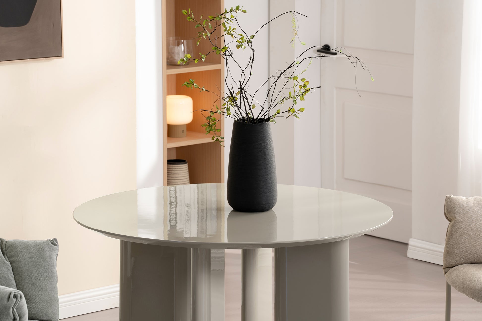 Galds Plove 120/75 cm bēšs - N1 Home