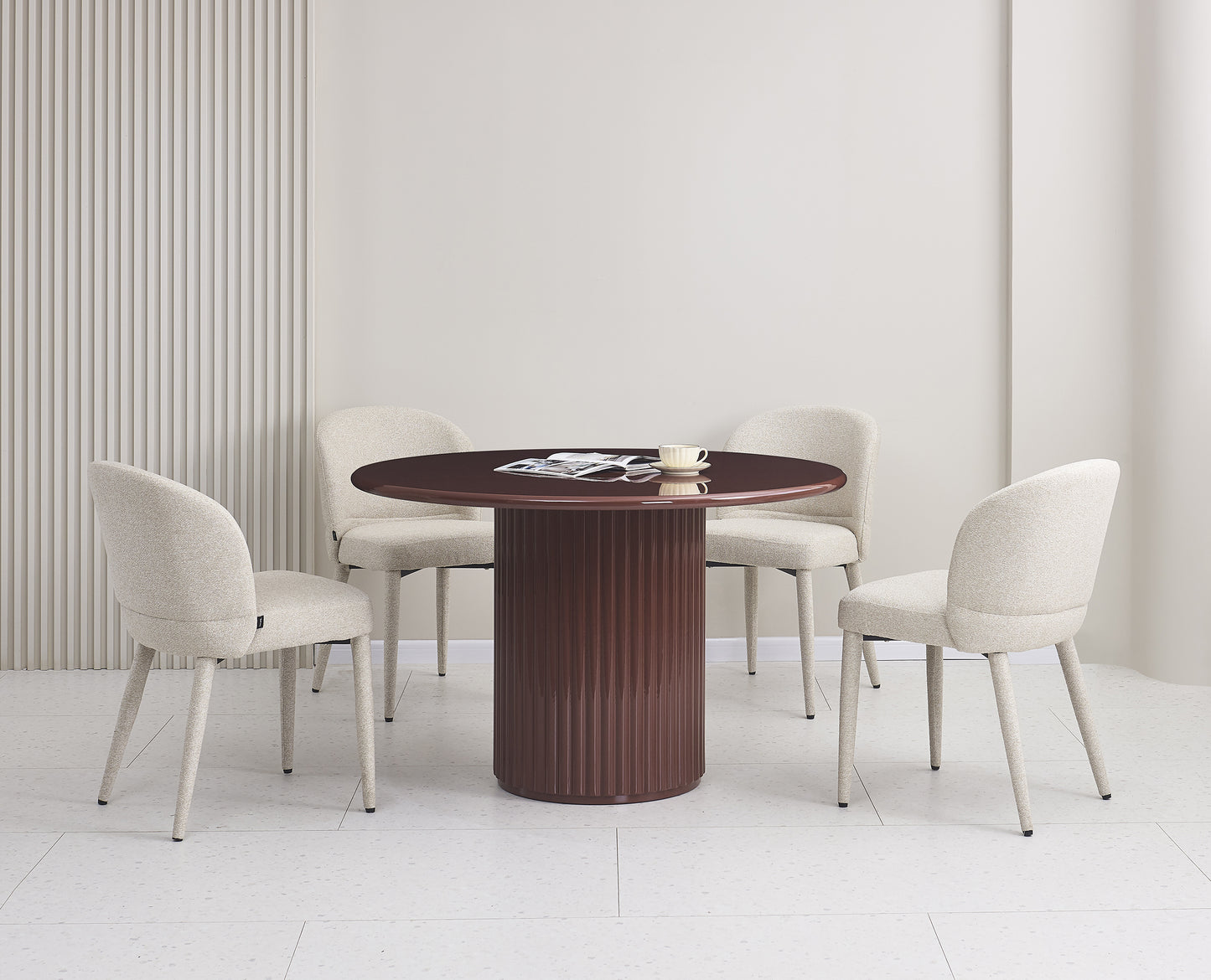 Galds Prino 120/120/76 cm bordo - N1 Home