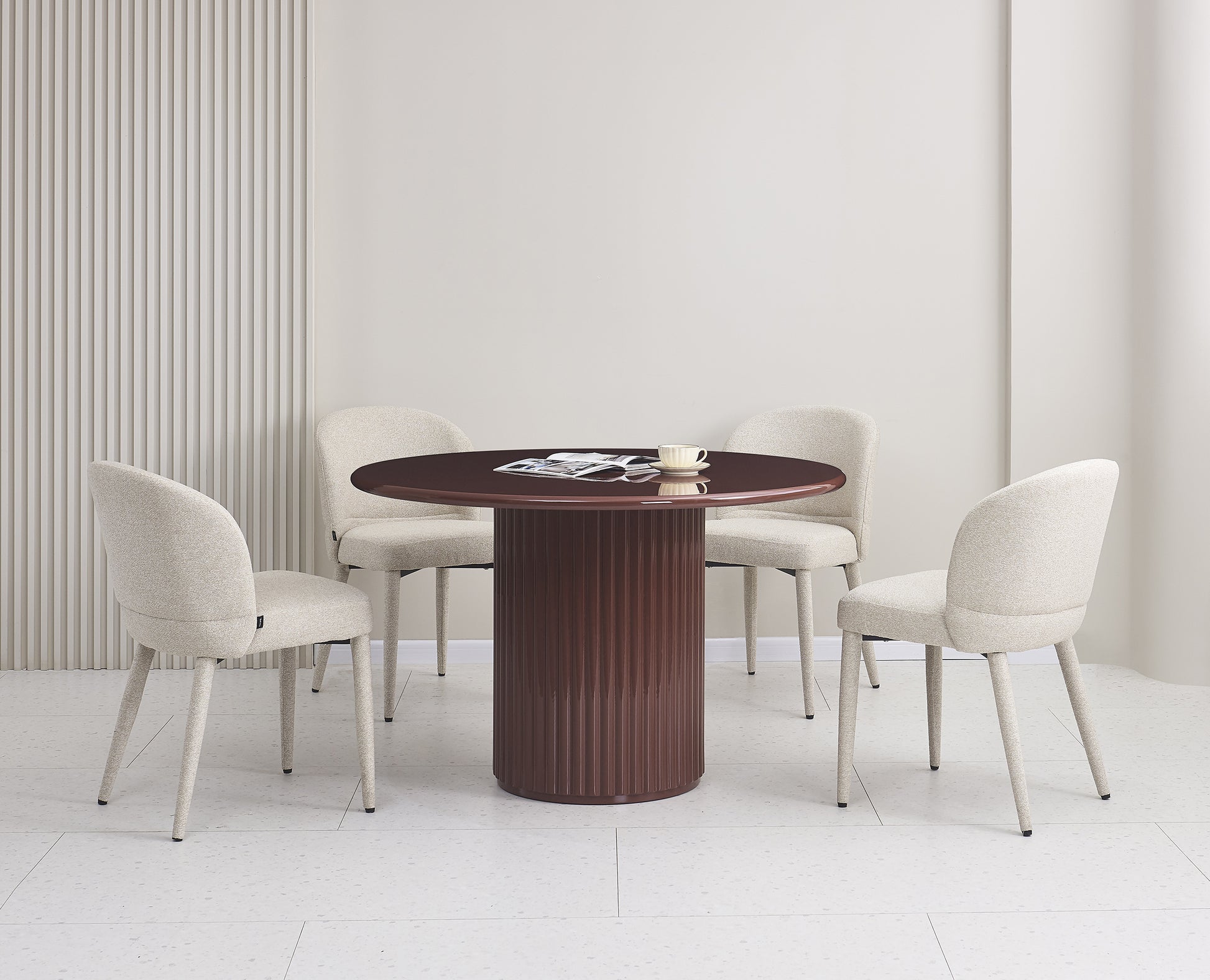 Galds Prino 120/120/76 cm bordo - N1 Home