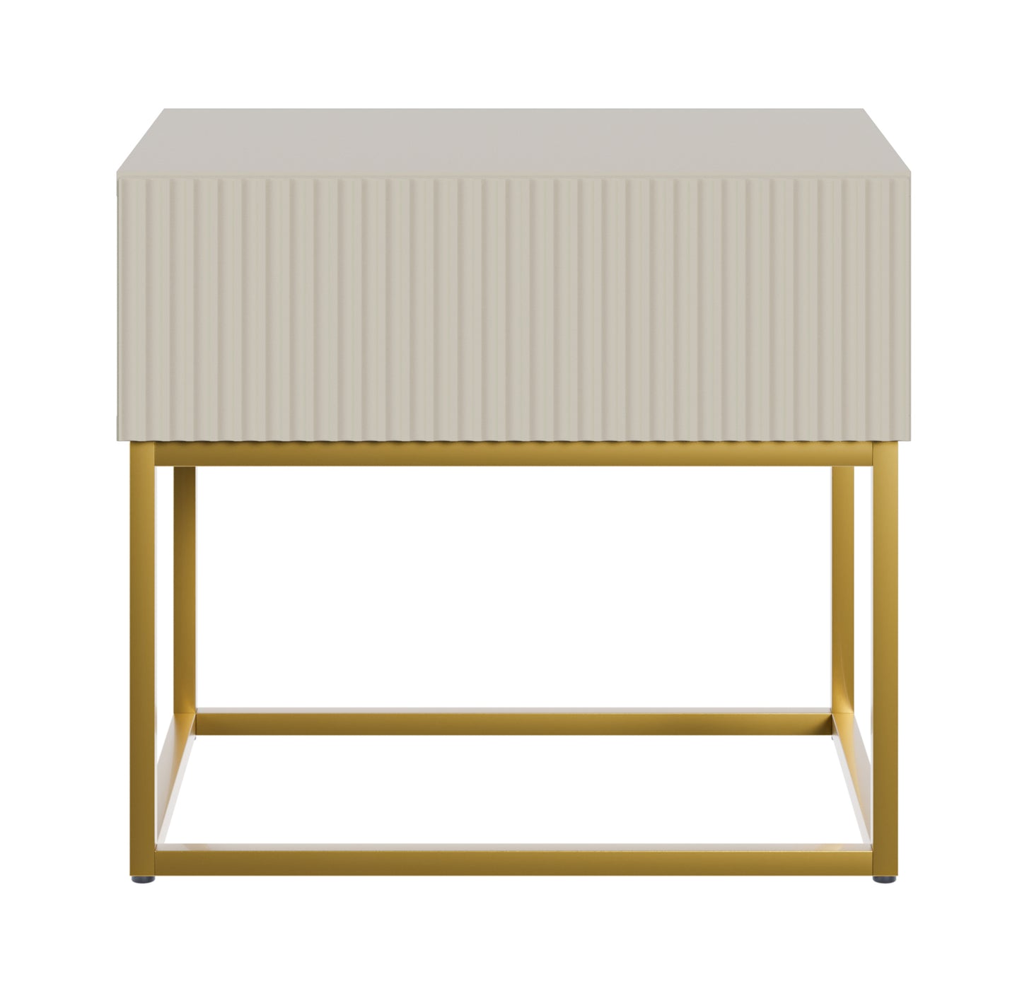 Naktsskapis Velda 50/44/35 cm bēšs/zelts