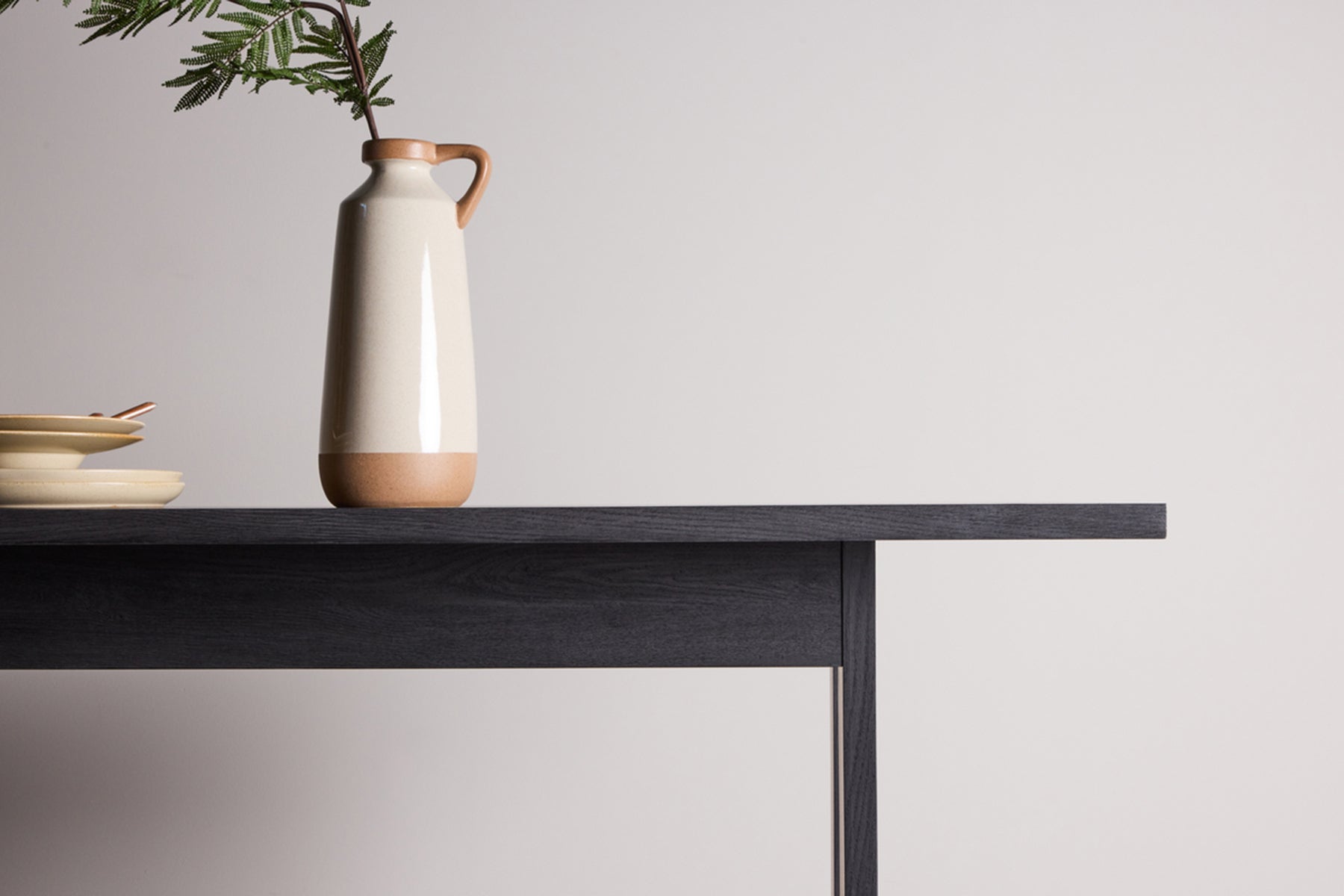 Galds Nores 235/75/100 cm melns ozols - N1 Home
