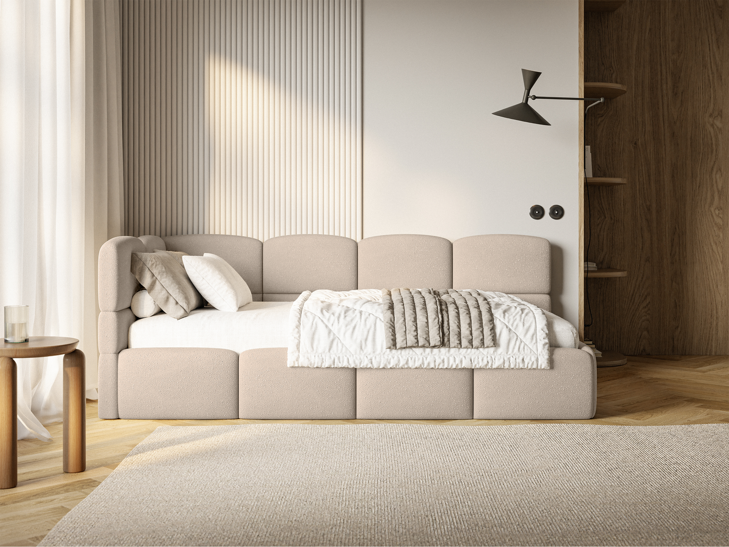 Gulta ar matraci Clod 220/88/110 cm Melody 13 - N1 Home