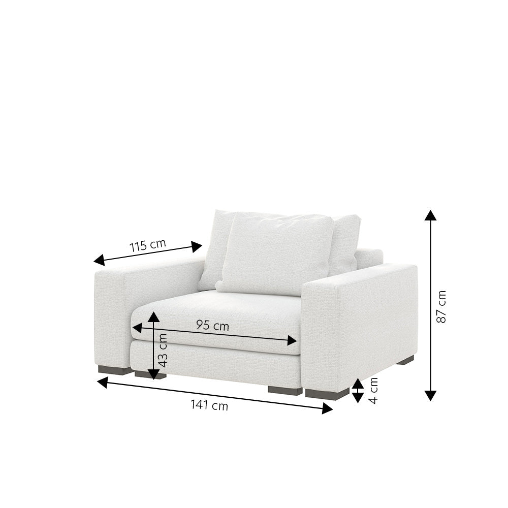 Krēsls Milia 87/141/115 cm Grande 81