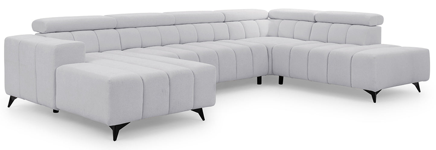 Dīvāns Roggus U 79/356/234 cm Sicuro 65 - N1 Home