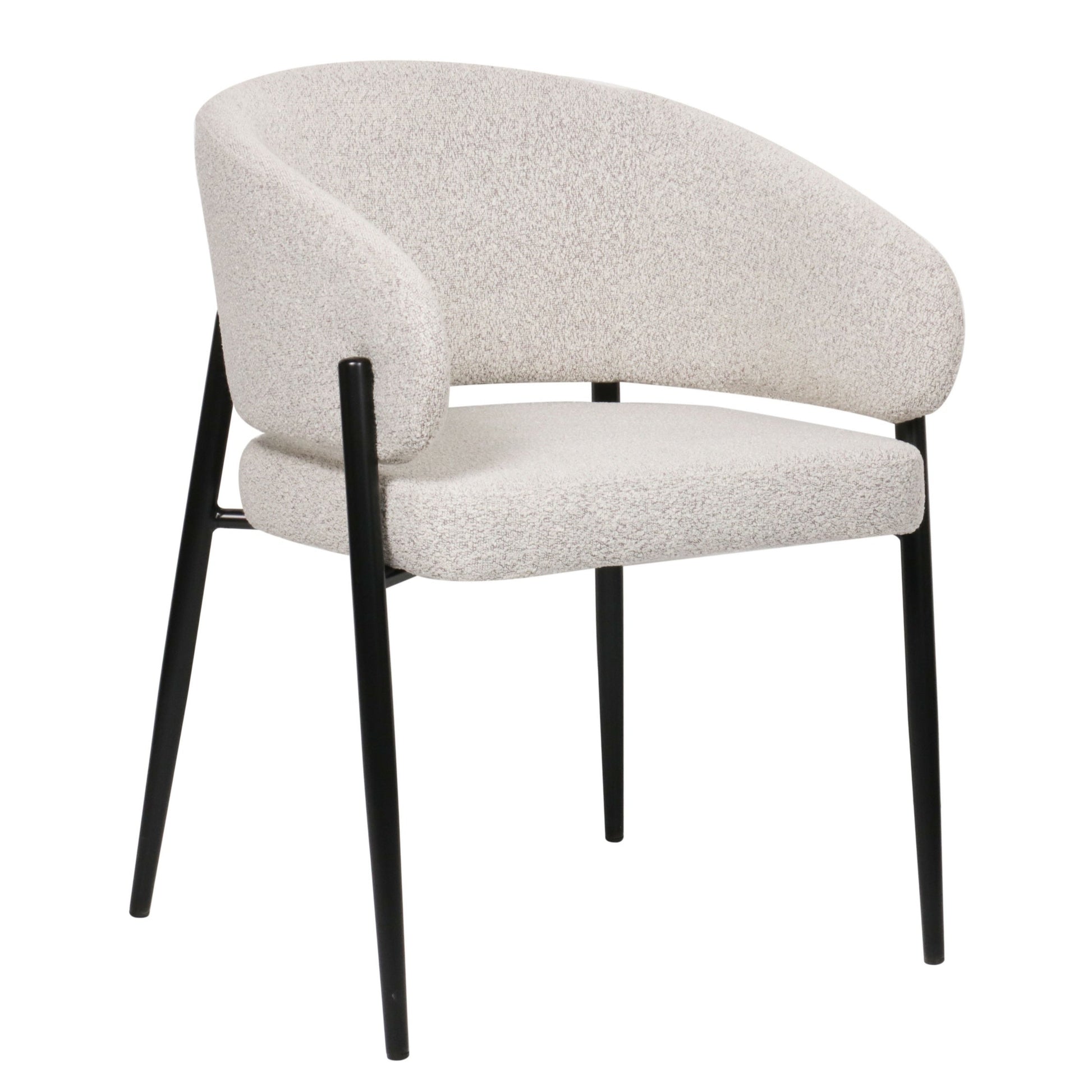 Krēsls Resil 82/57/58 cm pelēks-bēšs bukle - N1 Home