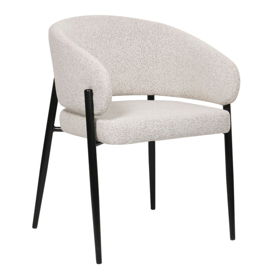 Krēsls Resil 82/57/58 cm pelēks-bēšs bukle - N1 Home