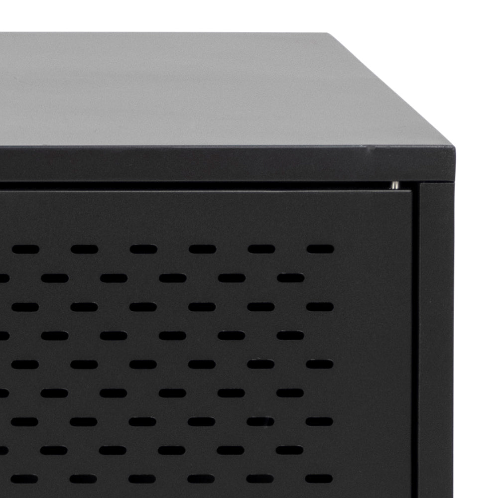 Metāla kumode Ronda 160/60/40 cm melns