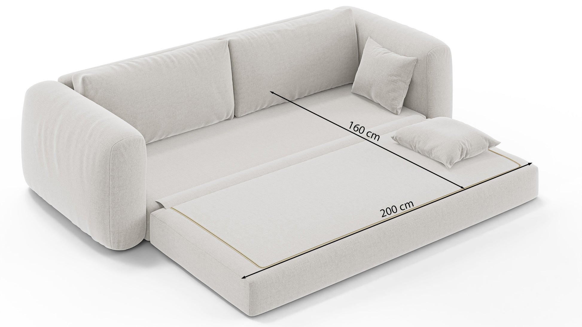 Dīvāns Velero 42/200/80 cm Verita 01 - N1 Home