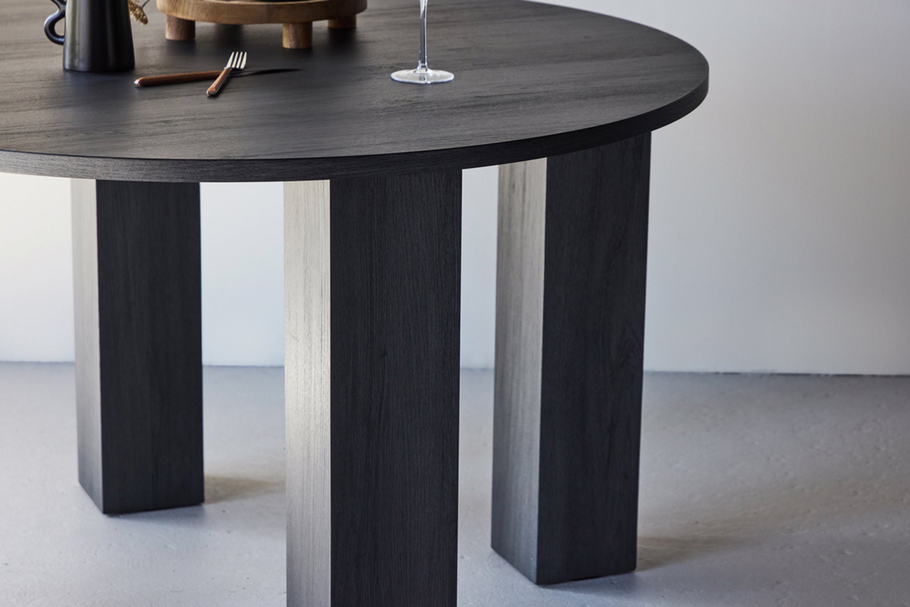 Galds Junas 120/120/75 cm melns - N1 Home