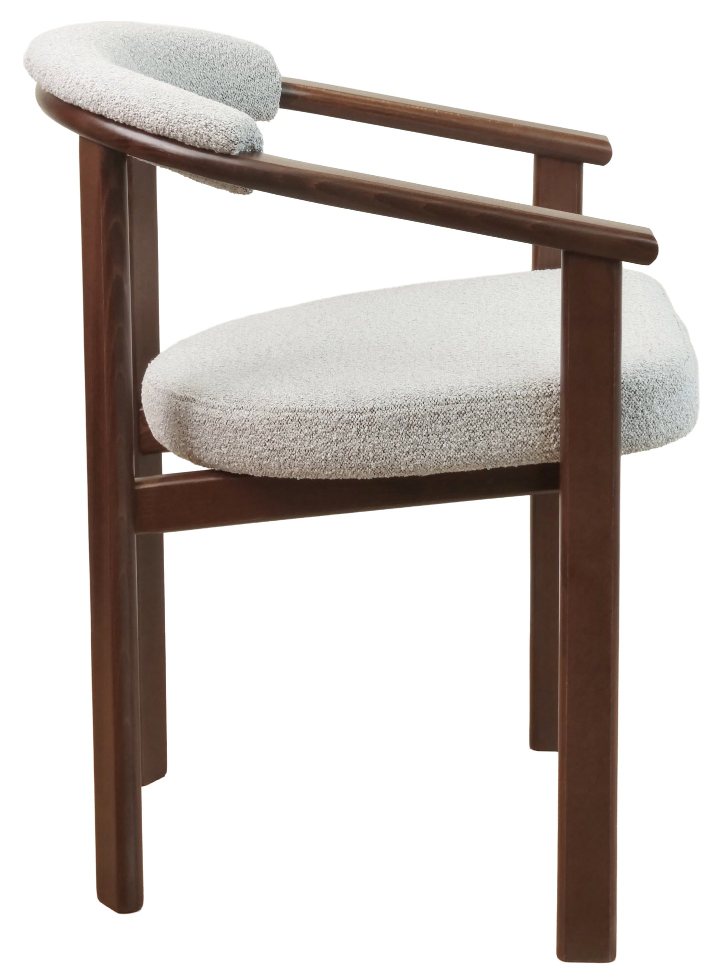 Krēsls Finis 73/56/55 cm gaiši valrieksta/gaiši pelēka buklē - N1 Home