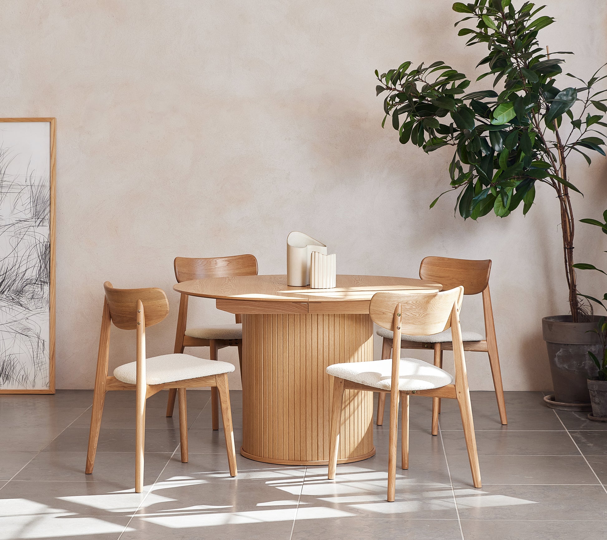 Galds Gativs 75/167/120 cm dabīgs ozols - N1 Home