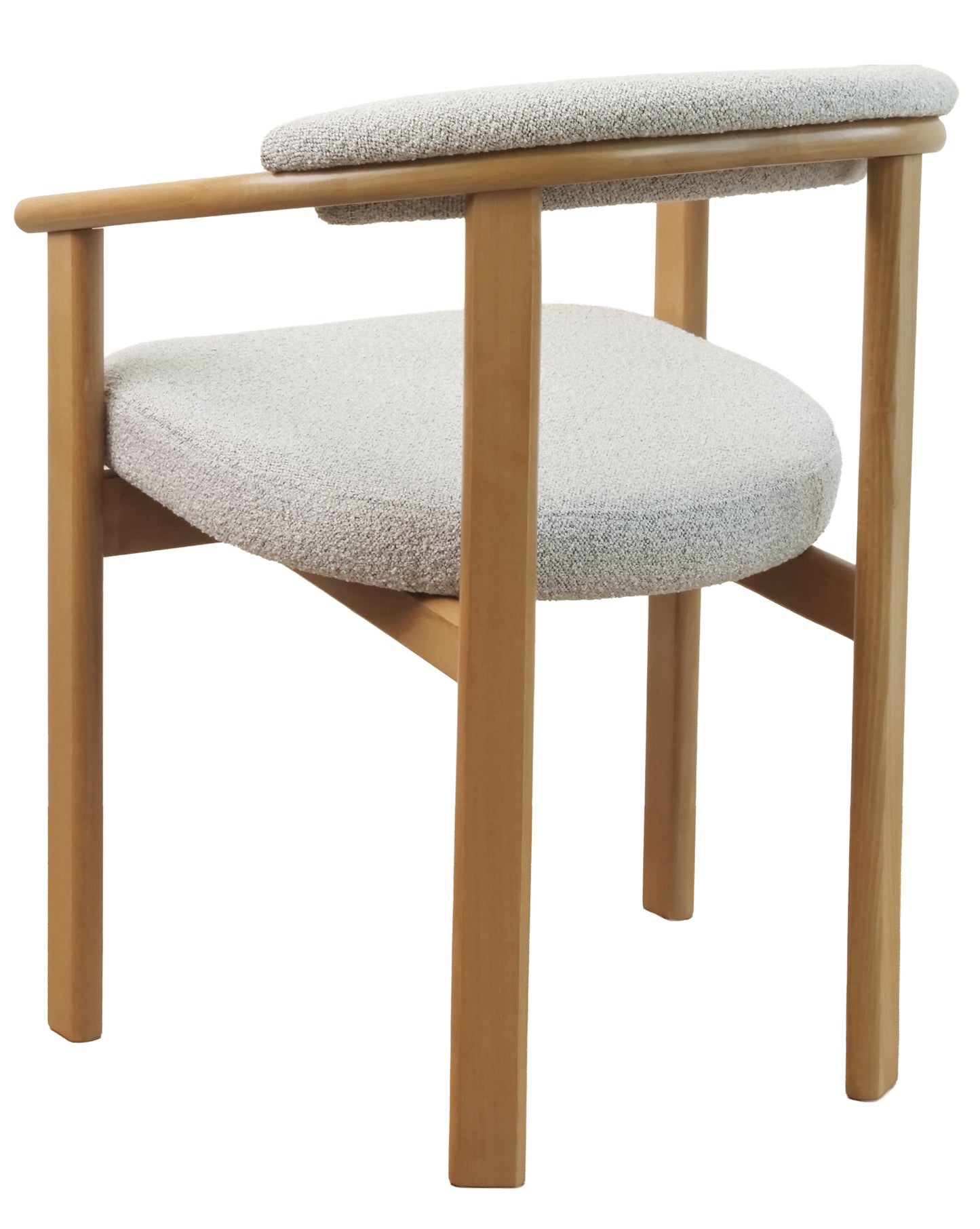 Krēsls Finis 73/56/55 cm eļļots ozols/gaiši pelēks buklē - N1 Home