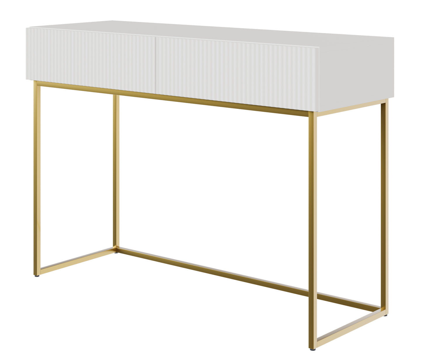 Konsole Velda 110/79/40 cm balts/zelts
